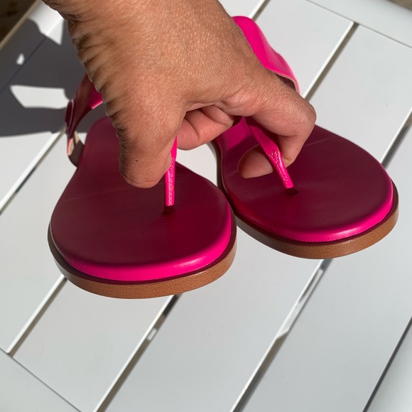New Cole Hann Grandseries hot pink leather sandals size 6B - Picture 12 of 16